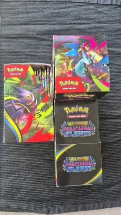 Pokemon TCG Phantasmal Flames Half Booster Boxes (x3 Unsealed) (x54 Boosters) - Image 1