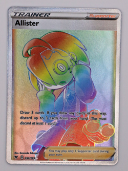 Allister 192/185 Vivid Voltage Rainbow Rare Secret Trainer Pokemon TCG NM - Image 1