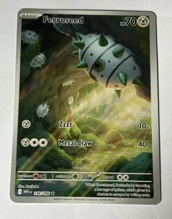 Pokemon TCG Ferroseed 148/086 Illustration Rare Sv: White Flare - Image 1