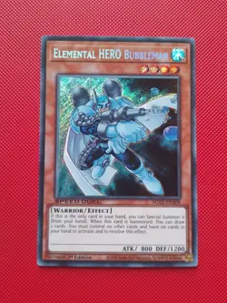 Elemental HERO Bubbleman - SGX2-ENA08 - Secret Rare - 1st Edition - Yugioh Mint - Image 1
