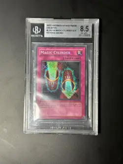 Yugioh Misprint Magic Cylinder Reverse Secret Rare LON-104 - Image 1