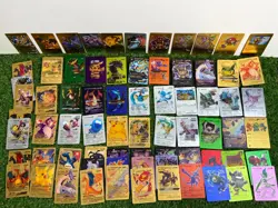 Pokemon Gold Foil Fan Art Display Cards bundle joblot (A131) - Image 1