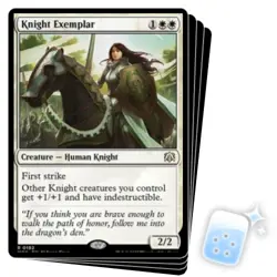 KNIGHT EXEMPLAR X4 March Of The Machine: Commander Magic MTG MINT CARD - Image 1
