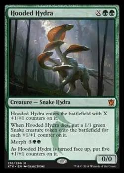 Hooded Hydra ~ Lightly Played Khans of Tarkir MTG Magic UltimateMTG Green Card - Image 1