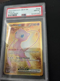 Pokemon TCG Mew EX Hyper Rare Gold Holo Card Scarlet & Violet 151 Series - Image 1