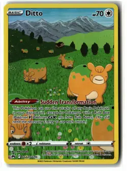 Ditto ⭐ GG22/GG70 Holo Crown Zenith Galarian Gallery Pokemon NM - Image 1