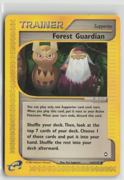 Forest Guardian 123 Uncommon Aquapolis Pokemon Damaged - Image 1
