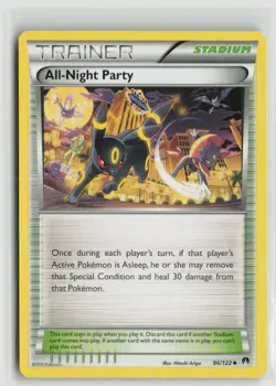 All-Night Party 96/122 Uncommon BREAKpoint Pokemon Moderately Played - Image 1