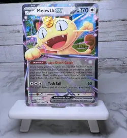 Pokemon TCG Meowth Ex 62/88 Double Rare Holo Perfect Order NM - Image 1