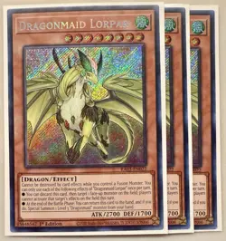 3x Dragonmaid Lorpar 1st Edition Secret Rare RA03-EN022 Yu-Gi-Oh! - Image 1