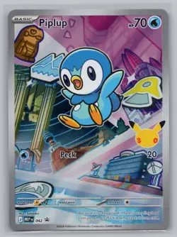 Piplup 042 Holo Promo ME: Mega Evolution Promo Pokemon NM/M - Image 1
