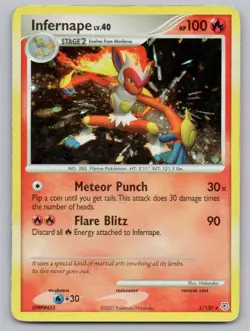 Infernape 5/130 Holo Rare Diamond & Pearl Pokemon Holo MP - Image 1