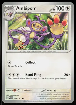 Ambipom 146/182 Uncommon Paradox Rift Pokemon Near Mint - Image 1