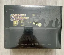 Pokemon TCG Sword & Shield Zamazenta ETB Elite Trainer Box Plus Factory Sealed ✅ 753569218804 - Image 2
