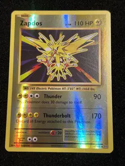 Zapdos Rare Reverse Holo Pokemon Card Evolutions 42/108 2016 - Image 1