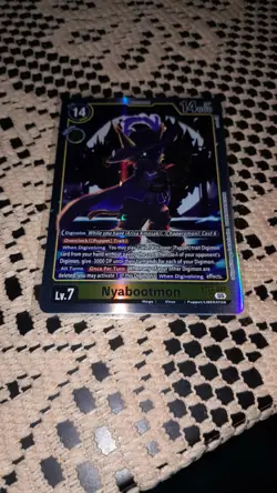 Digimon Card Game Nyabootmon BT22-042 SR Cyber Eden - Image 1