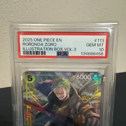Roronoa Zoro (Illustration Box Vol.3) OP07-113 One Piece Promotion Cards PSA 10 - Image 4