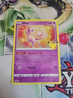 Mew 011/025 - Celebrations 25th Anniversary - Holo Pokemon Card - Near Mint (NM) - Image 1
