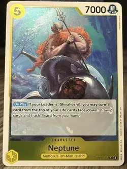 Neptune - OP11-108 R - A Fist of Divine Speed - Foil One Piece Card Game - Image 1