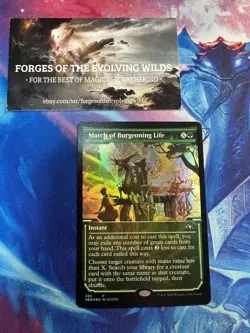 March of Burgeoning Life Showcase Foil Kamigawa Neon Dynasty - Image 1