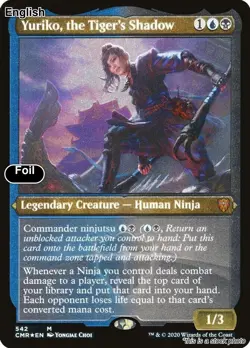 Yuriko, the Tiger's Shadow (Foil Etched) EN [CMR - 542] - NM [Foil] TCG MTG - Image 1