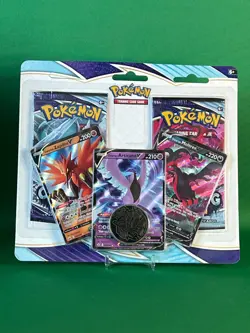 Pokemon Chilling Reign 2 Pack Blister Galarian Zapdos V, Articuno V, Moltres V - Image 1