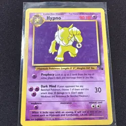Hypno 23/62 Fossil Set Non-Holo Pokemon TCG 1999 Vintage Original Card - LP 🔥 - Image 1