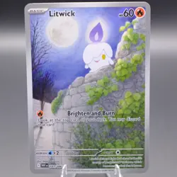 Litwick 101/086 Illustration Rare SV: White Flare Pokemon TCG NM - Image 1
