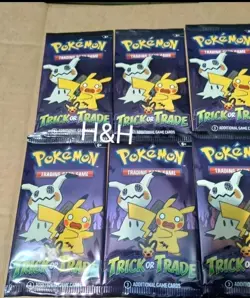 Trick or Trade 2023 Pokemon BOOster packs Trick Or Treat Pokemon Bundle packs - Image 2
