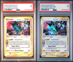 Pokemon Gyarados Holon Phantoms Holo & Reverse Holo Rare 2006 PSA 1 Pair - Image 1