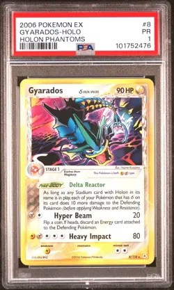 Pokemon Gyarados Holon Phantoms Holo & Reverse Holo Rare 2006 PSA 1 Pair - Image 2