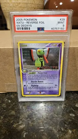 Pokemon PSA 9 MINT Xatu 29/107 EX Deoxys Reverse Holofoil 2005 S#3866 - Image 1
