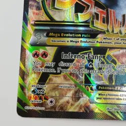 Pokemon TCG M Houndoom EX 154/162 Breakthrough Ultra Rare Full Art Holo Mega - Image 2