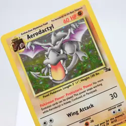 Pokemon TCG - Aerodactyl 1/62 Fossil Holo Rare WOTC - EXC - Image 1