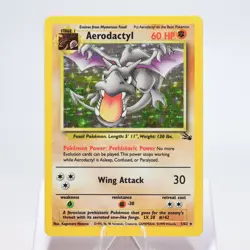 Pokemon TCG - Aerodactyl 1/62 Fossil Holo Rare WOTC - EXC - Image 2