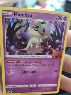 Mimikyu Holo Trick or Trade 2020 BOOster Pokemon TCG 081/189 HOLO PACK FRESH - Image 2