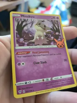 Mimikyu Holo Trick or Trade 2020 BOOster Pokemon TCG 081/189 HOLO PACK FRESH - Image 3