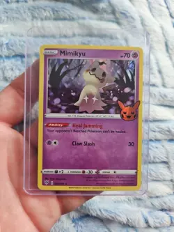 Mimikyu Holo Trick or Trade 2020 BOOster Pokemon TCG 081/189 HOLO PACK FRESH - Image 5
