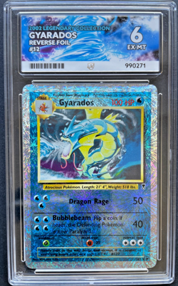 Pokemon Gyarados Reverse Holo Rare Legendary Collection 2002 12/110 ACE Graded - Image 1