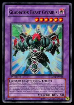 Gladiator Beast Gyzarus - LODT-EN044 NM Light of Destruction YuGiOh 1st Edition - Image 1