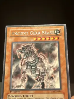 YuGiOh-Ancient Gear Beast TLM-EN007 The Lost Millennium 1st Edition-Rare - Image 4