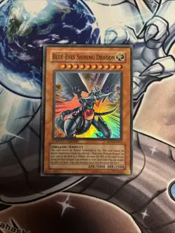 (30) Yugioh Blue-Eyes Shining Dragon MOV-EN001 Super Rare Limited Edition MP - Image 1