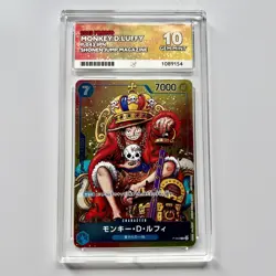 Monkey D. Luffy P-043 ACE 10 Shonen Jump Magazine OnePiece Promo Card Perfect 10 - Image 1