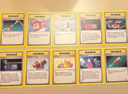 Wizards Pokemon TCG Trainer Card lot 10 Base/Fossil/Gym Challenge EN 1999 DMG - Image 1