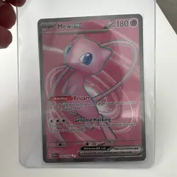Pokemon Mew EX TCG 193/165 Scarlet Violet Holo Card Near Mint - Image 3