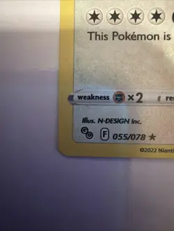 Snorlax (Cosmos Holo) 055/078 Holo Pokemon Go Stamped Pokemon Card TCG - Image 3