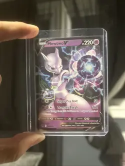 Pokemon TCG Mewtwo V Full Art Holo Ultra Rare Card 030/078 Pokemon Go Mint - Image 1