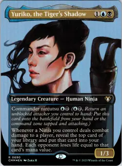 Yuriko, the Tiger's Shadow (Borderless) 690 Commander Masters Foil NM - Image 1
