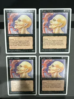 4th Edition MTG Playset Sengir Vampire Magic - Image 1