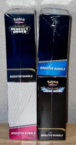 Lot Of 4 Pokemon TCG White Flare, Black Bolt, Chaos Rising, Booster Bundles - Image 2